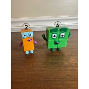 Learning Resources Numberblocks Friends Two and Four Figures Orange Green Set